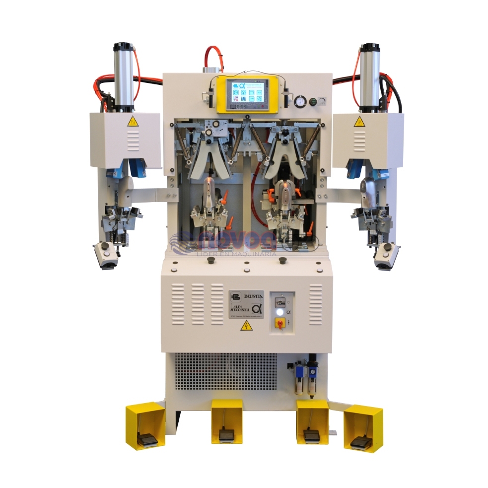 ALFA MECANICA Mod. 684 CF2HP/M. Máquina de conformar talón, cojines duros, 2 frío, 2 calor.