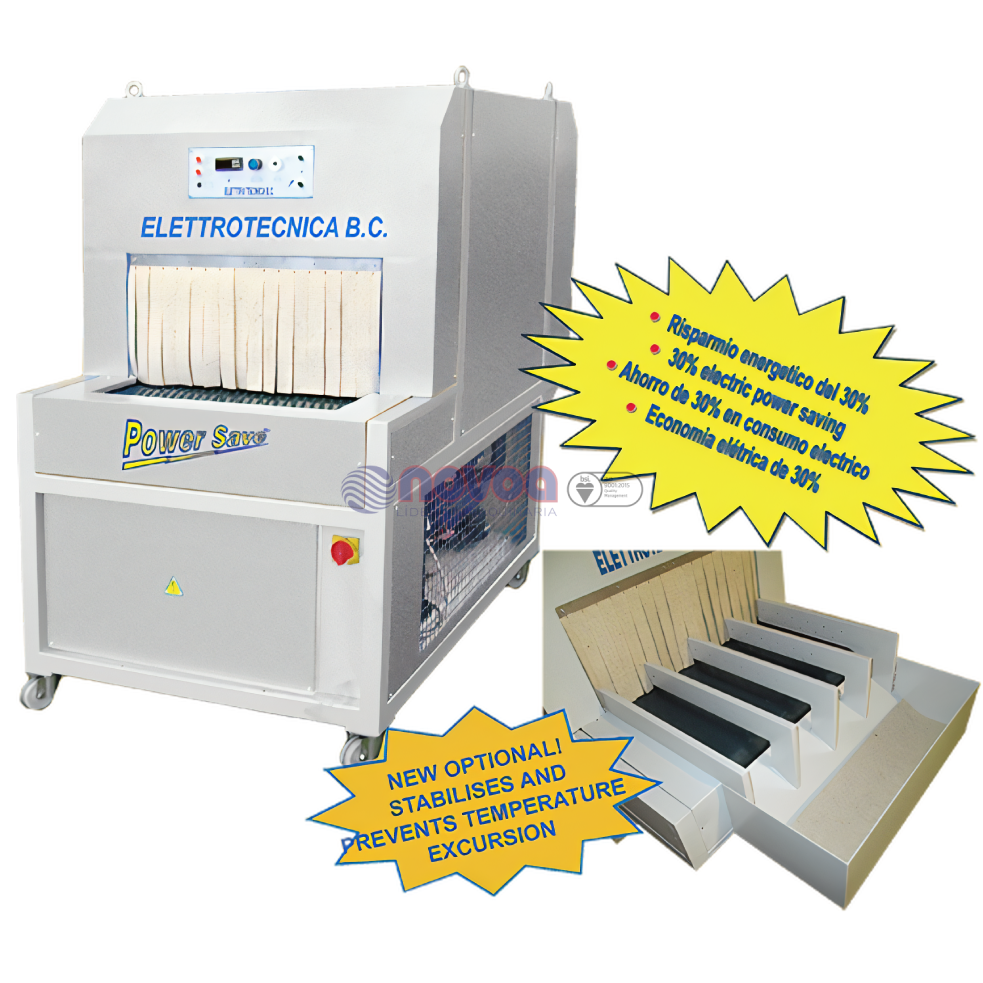 Elettrotecnica BC Mod. 491 PS. Horno estabilizador enfriador para 1600 pares.
