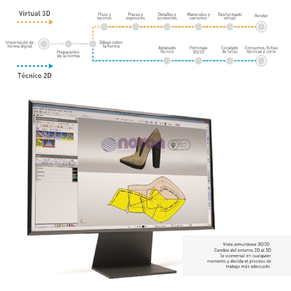 ICAD3D+. Software de diseño y patronaje de calzado.