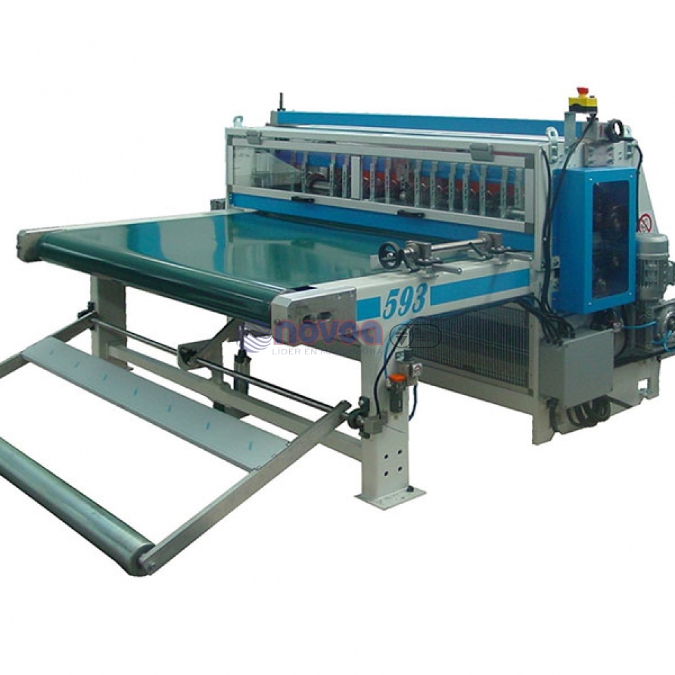 Máquina laminadora con sistema de doble corte.