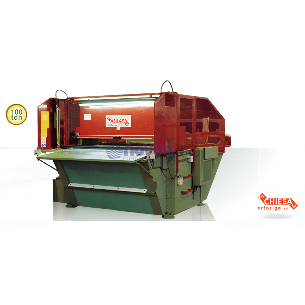 CHIESA Mod. TTM Belt. Máquina troqueladora hidráulica.