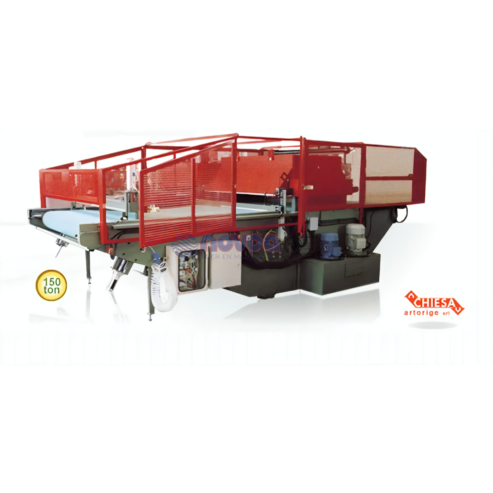 CHIESA Mod. TTM Belt. Máquina troqueladora hidráulica.