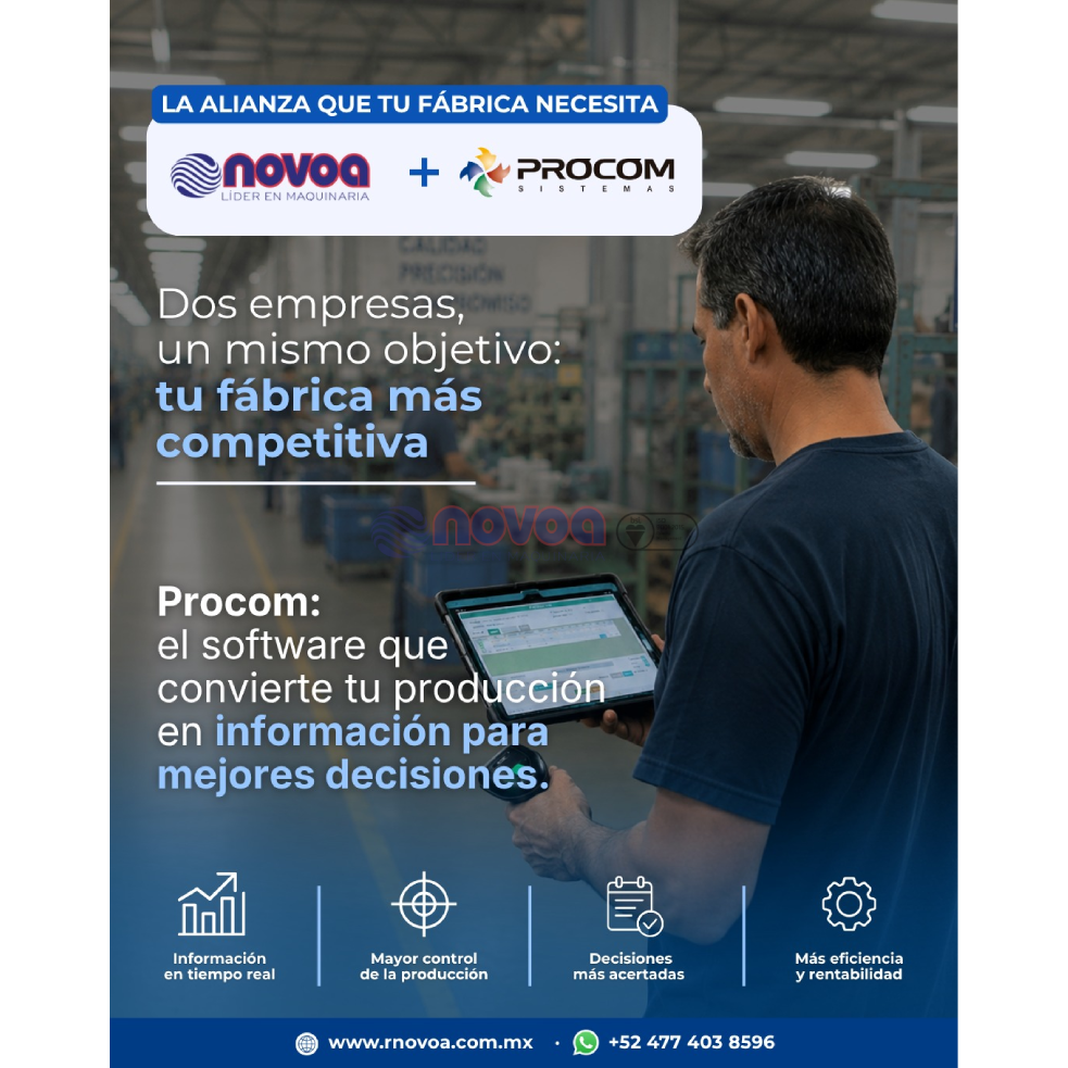 Procom Factory Shoes - Software de gestión para fábricas de calzado.