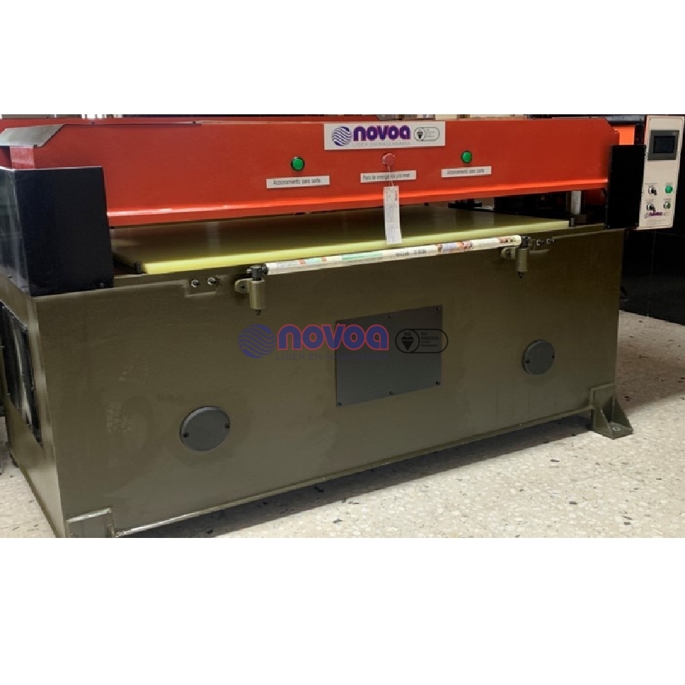 Suajadora de corte hidráulico de 4 columnas PLC (puente completo).