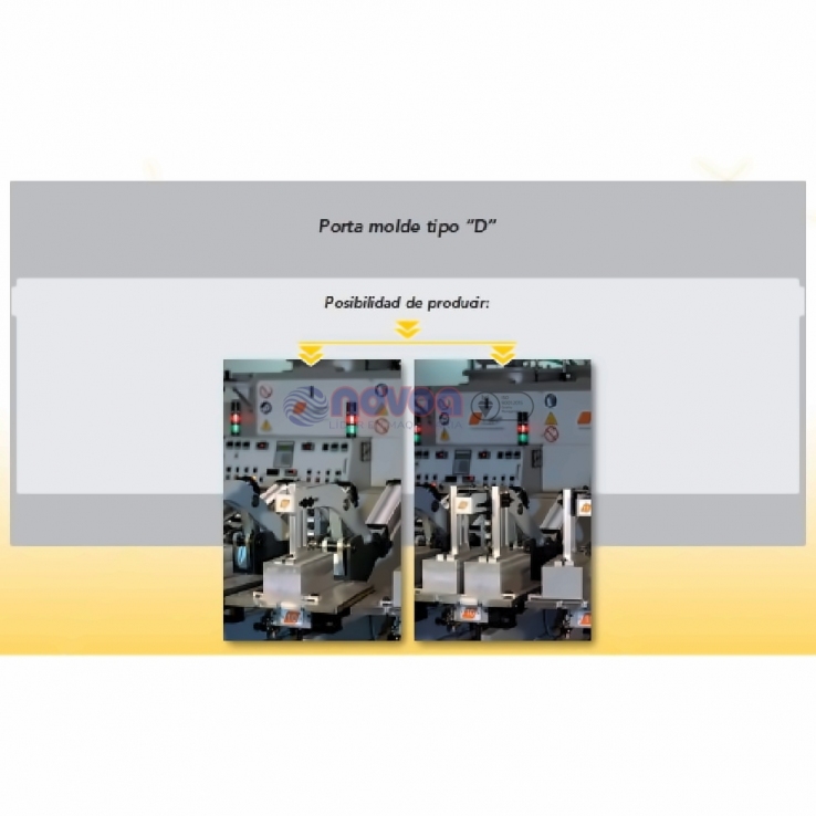 Ama Gusberti Banana 30-GD Máquina semicircular manual para fabricación de suelas de poliuretano.